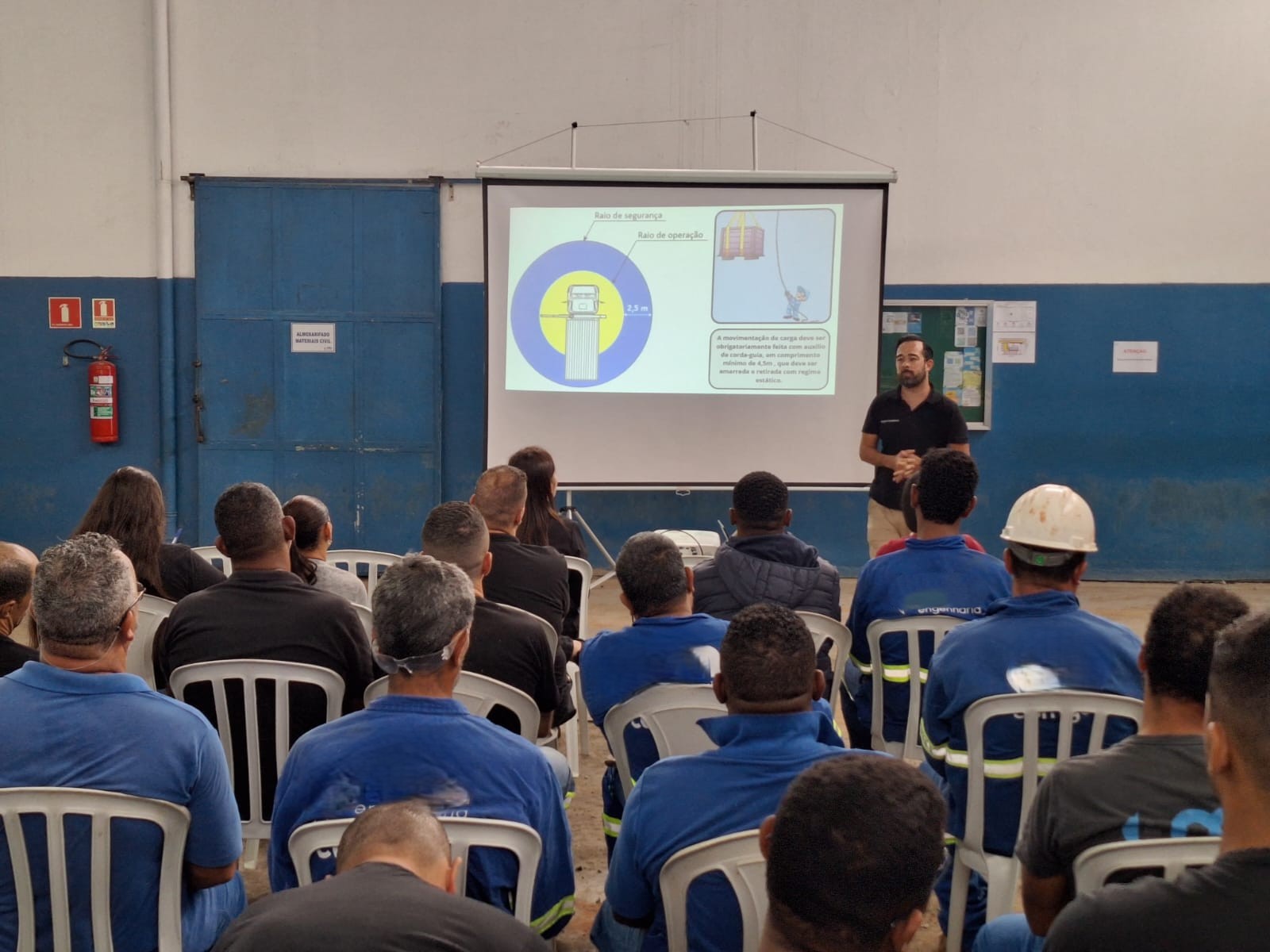 Treinamento de içamento e movimentação de cargas